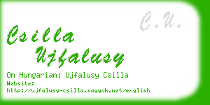 csilla ujfalusy business card